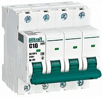 Выключатель автоматический DEKraft ВА-103 4п 10А C 6кА картинка